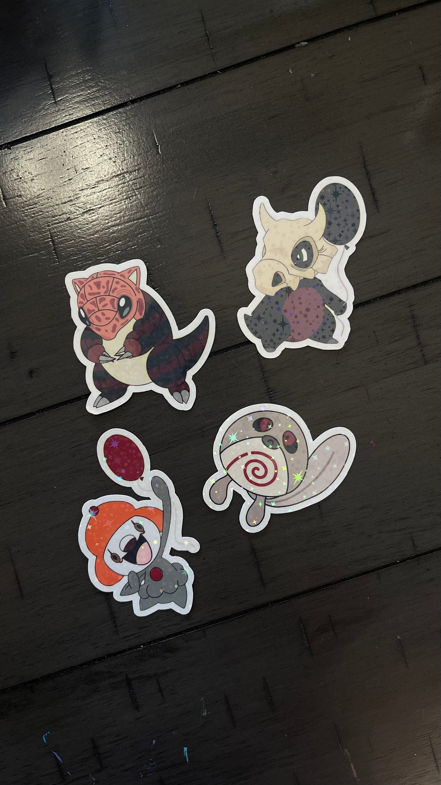 Pokemon/Horror stickers