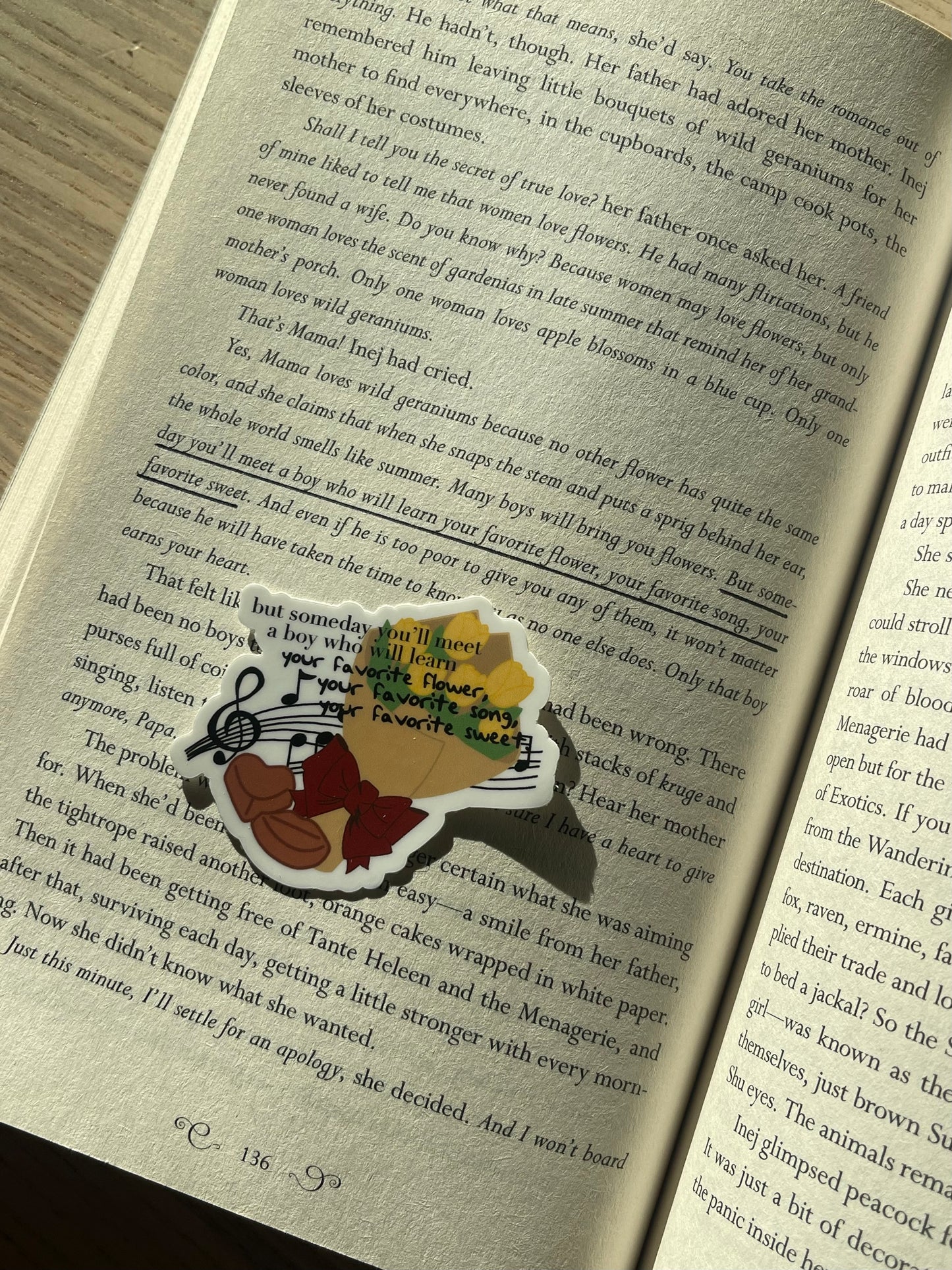 Six of Crows flower sticker
