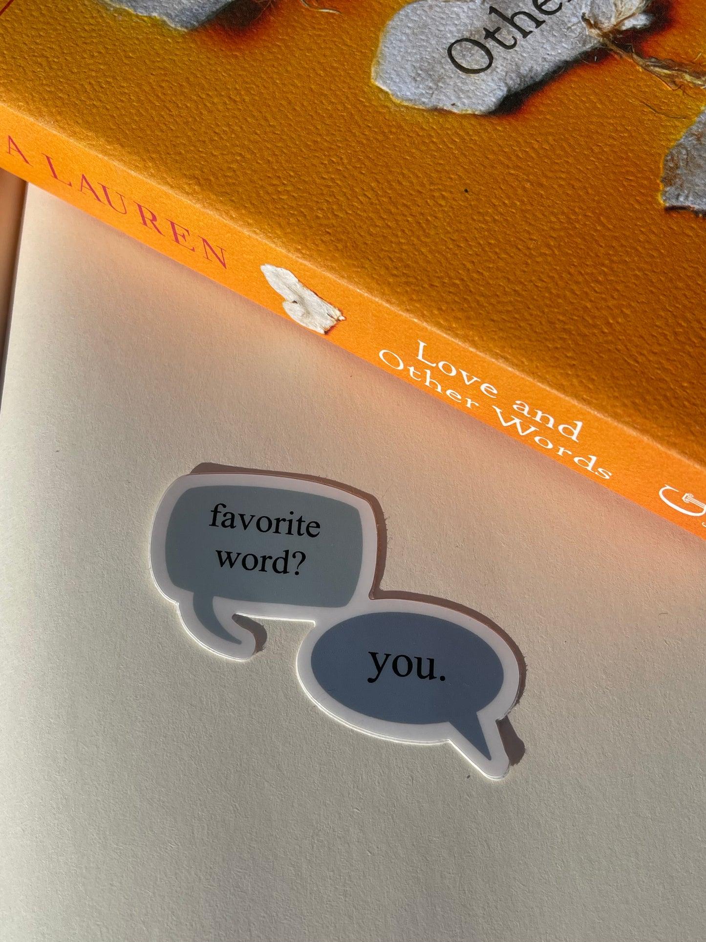 Love and Other Words sticker