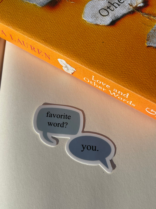 Love and Other Words sticker