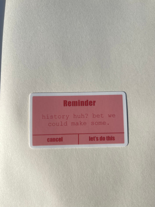 Red White and Royal Blue sticker
